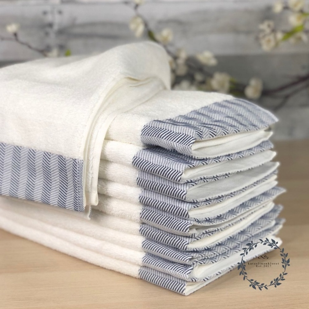 Fieldcrest Luxury Woven Hand Towels 10pc Bundle
